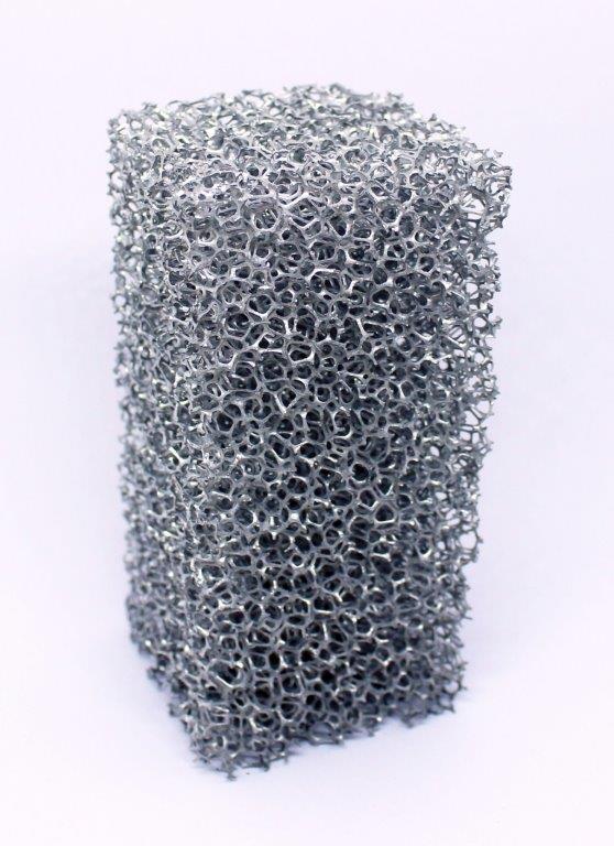 Abbildung des Materials 'Offenzelliger Aluminiumschaum (schmelzmetallurgisches Verfahren)'